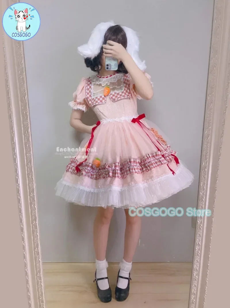 Костюм для косплея COSGOGO Touhou Project Tewi Inaba из черного кролика косплей-костюм аниме