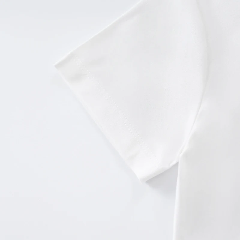 Футболка с коротким рукавом для новорожденных девочек и мальчиков