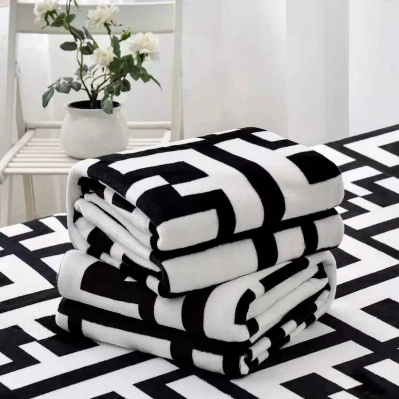 

Microfiber Bed Blankets Soft Wool Blankets Sofa Covers Home Decor King Size Napping Blankets Blanket Sofa Luxury Home Textiles