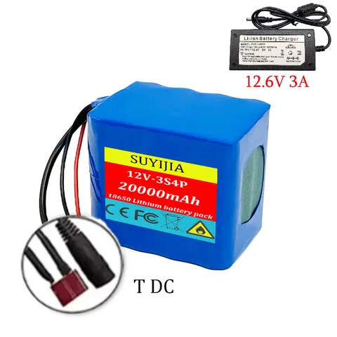 SuYijia Рыболовная батарея 12В 20000 мАч