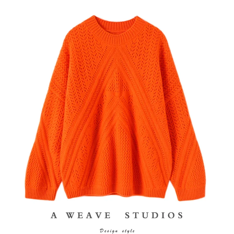 Дизайнерская новинка модная женская одежда кашемировый зимний теплый свитер