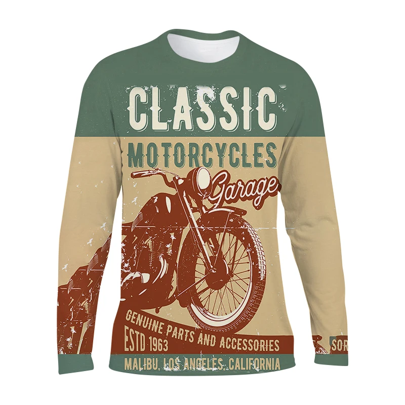 Футболка мужская оверсайз винтажная Свободная рубашка с 3d принтом Классическая