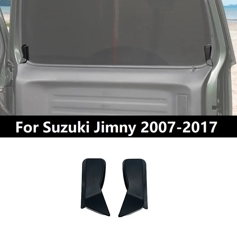 

2 шт., защитный чехол из АБС-пластика для заднего лобового стекла для Suzuki Jimny JB23 JB43 2007-2017, черный чехол для защиты от запотевания