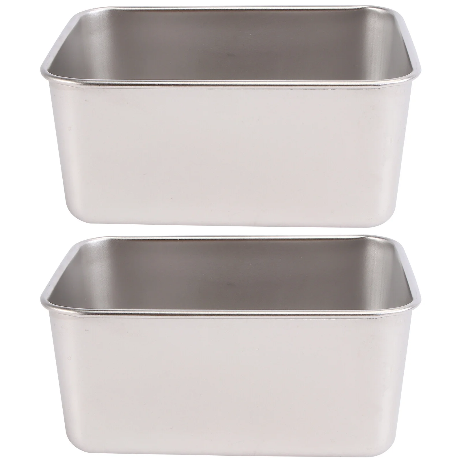 

2 шт., квадратные контейнеры из нержавеющей стали для овощей и выпечки