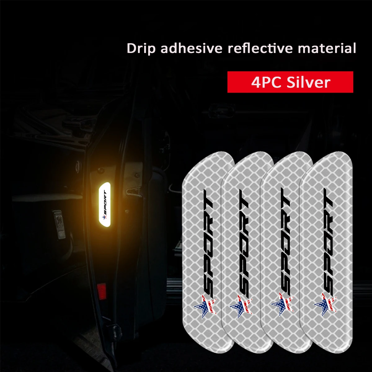 Светоотражающие Наклейки Для Открытой Двери Автомобиля Видимость Безопасности