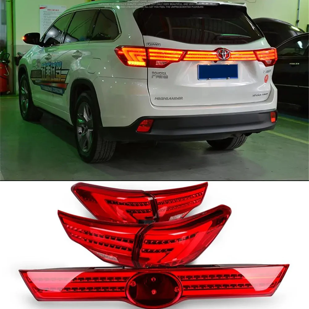 Для Toyota Highlander светодиодный задний фонарь в сборе 2015-2017 модели модифицированный