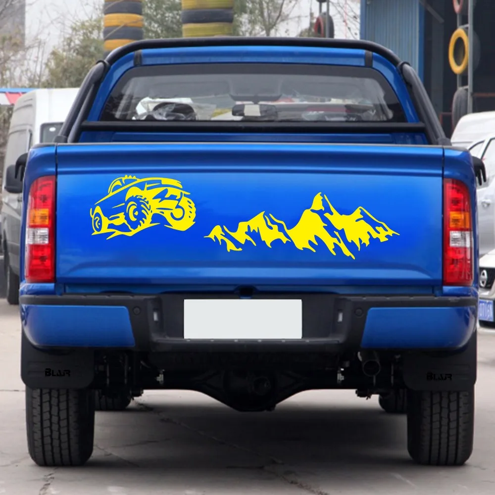 Наклейка на задний токарный станок для пикапа Mountain Adventurer Ford F150 Ranger Dodge Ram Tundra Hilux GWM