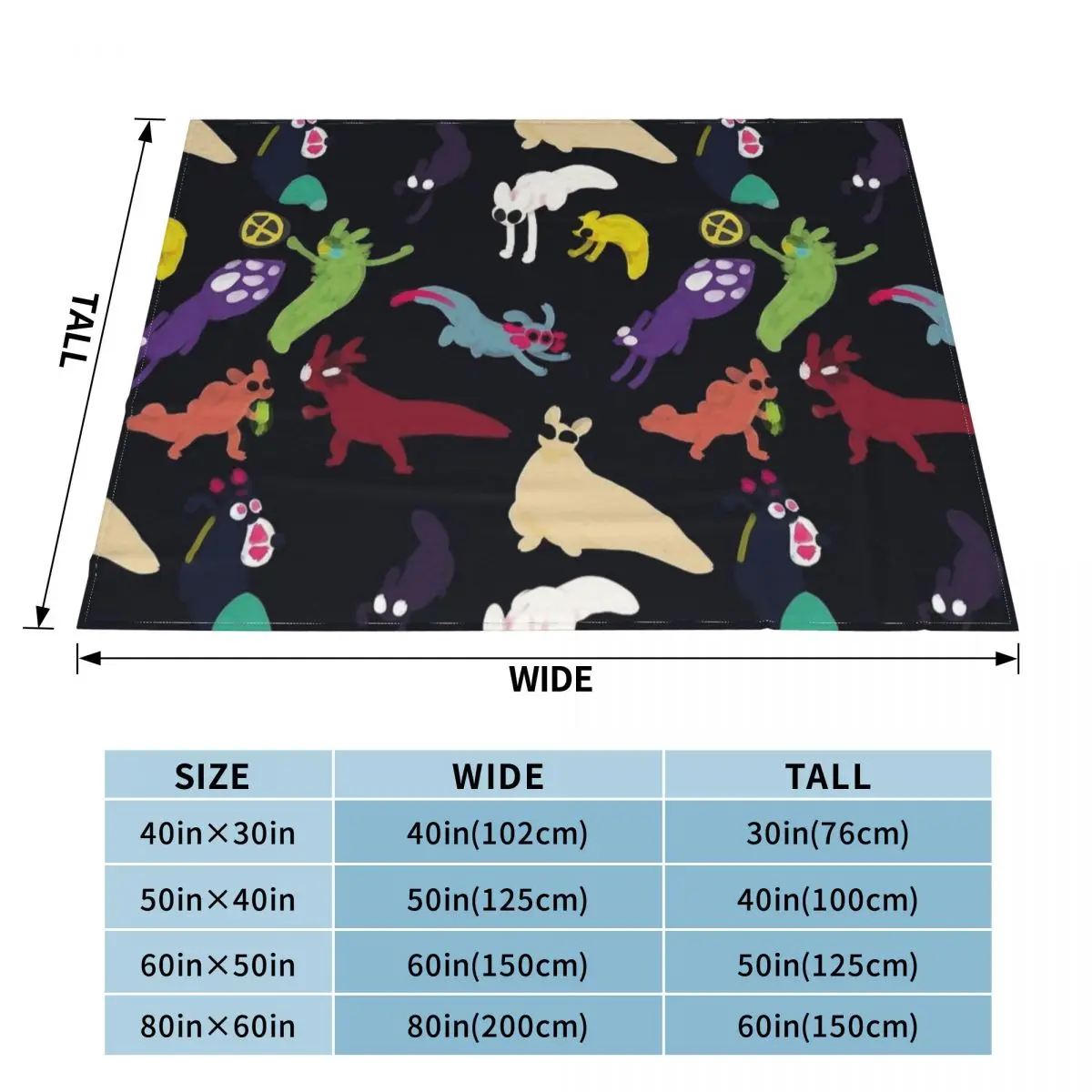 Игровое одеяло с рисунком Rain World Slugcats фланелевое осенне-зимнее портативное