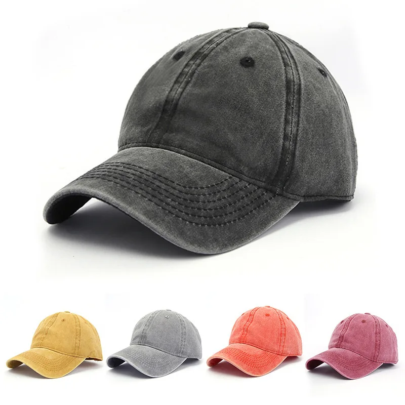 

2002 New Retro Stonewash Cotton Baseball Cap Adjustable Lightweight Breathable Hat Men Women Outdoor Sport Supplly