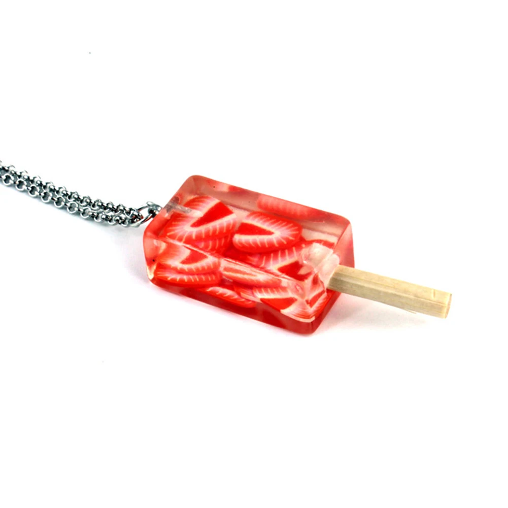 Женское ожерелье с подвеской в виде Фруктового мороженого