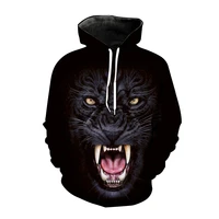 new edition black leopard print 3d printed hoodie animal tiger sweatshirt men women fashion street jumpers hip hop fitness