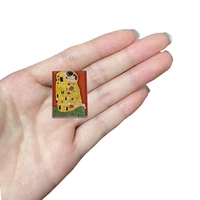 d0398 famous oil paintings enamel pin womens brooch on clothes lapel pins for backpacks badges fashion jewelry accessories