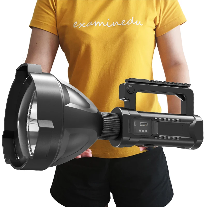 

XHP70.2 LED Flashlight Rechargeable Big Head Searchlight Handheld Work Light Spotlight Floodling 40W Torch Lantern