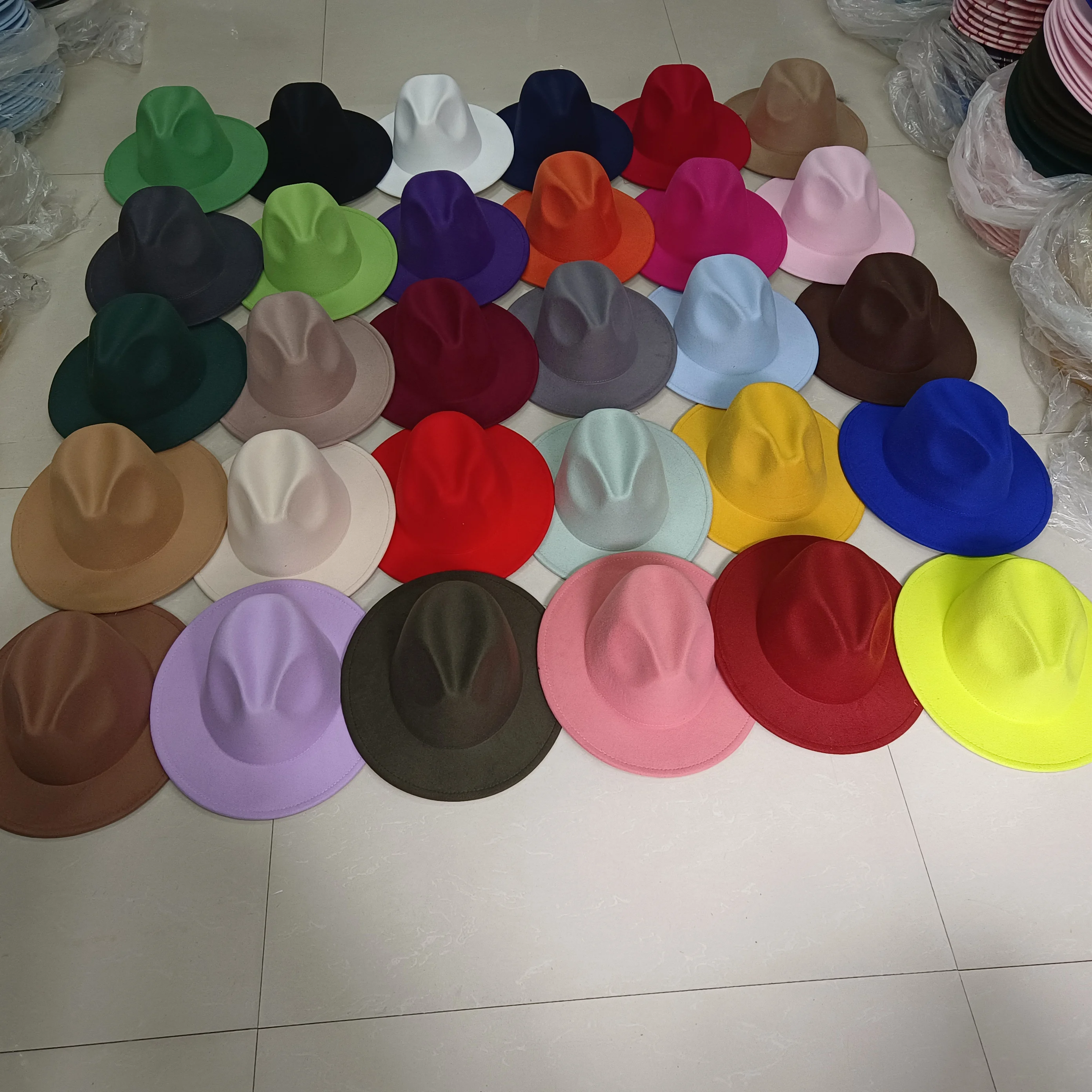 Шляпа Федора женская зимняя шляпа оптовая мужская с широкими краями