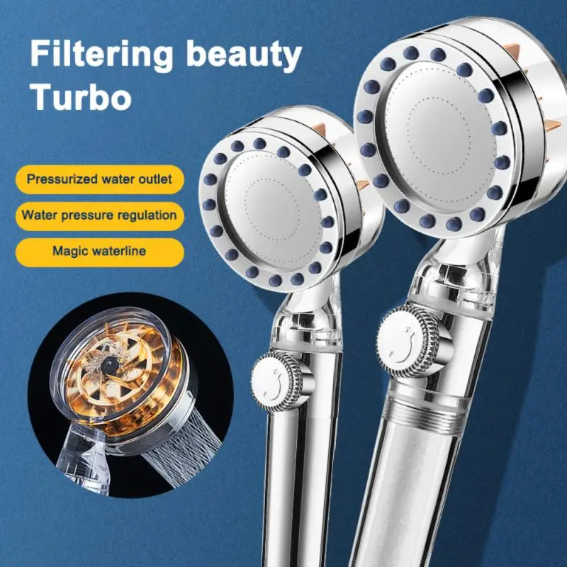 

Handheld Shower Head Water Saving Flow 360 Degrees Rotating Rain High Pressure Spray Nozzle High-Quality Bathroom Accessories