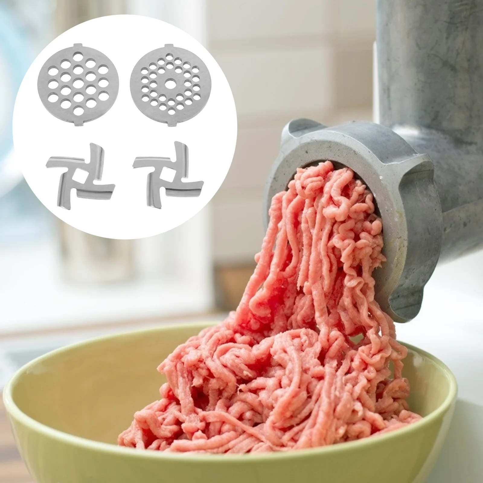 

Plate Meat Grinder Mincer Discs Crusher Accessories Steel Grinding Cutting Parts Disc Electric Mixer Stainless Attachments