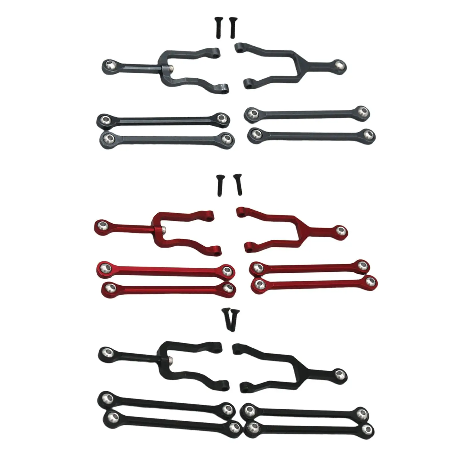 

6Pcs RC Metal Alloy Servo Rod Pull Linkages for Mini-Z Jimny 4x4 1/18 Mini Crawler Car Truck Accs Spare Parts Replacement