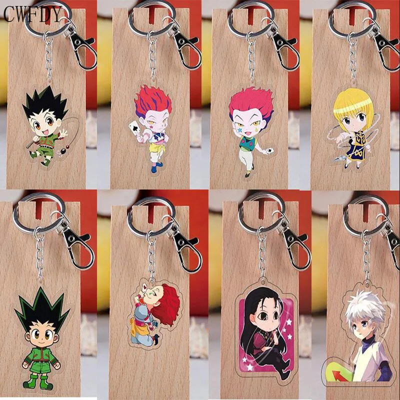 2023 Аниме Охотник X Hunter брелок мультяшная фигурка Killua Zoldyck Kurapika акриловая подвеска