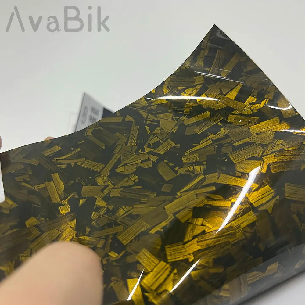 Золотая кованая карбоновая виниловая пленка ПЭТ призрачный камуфляж