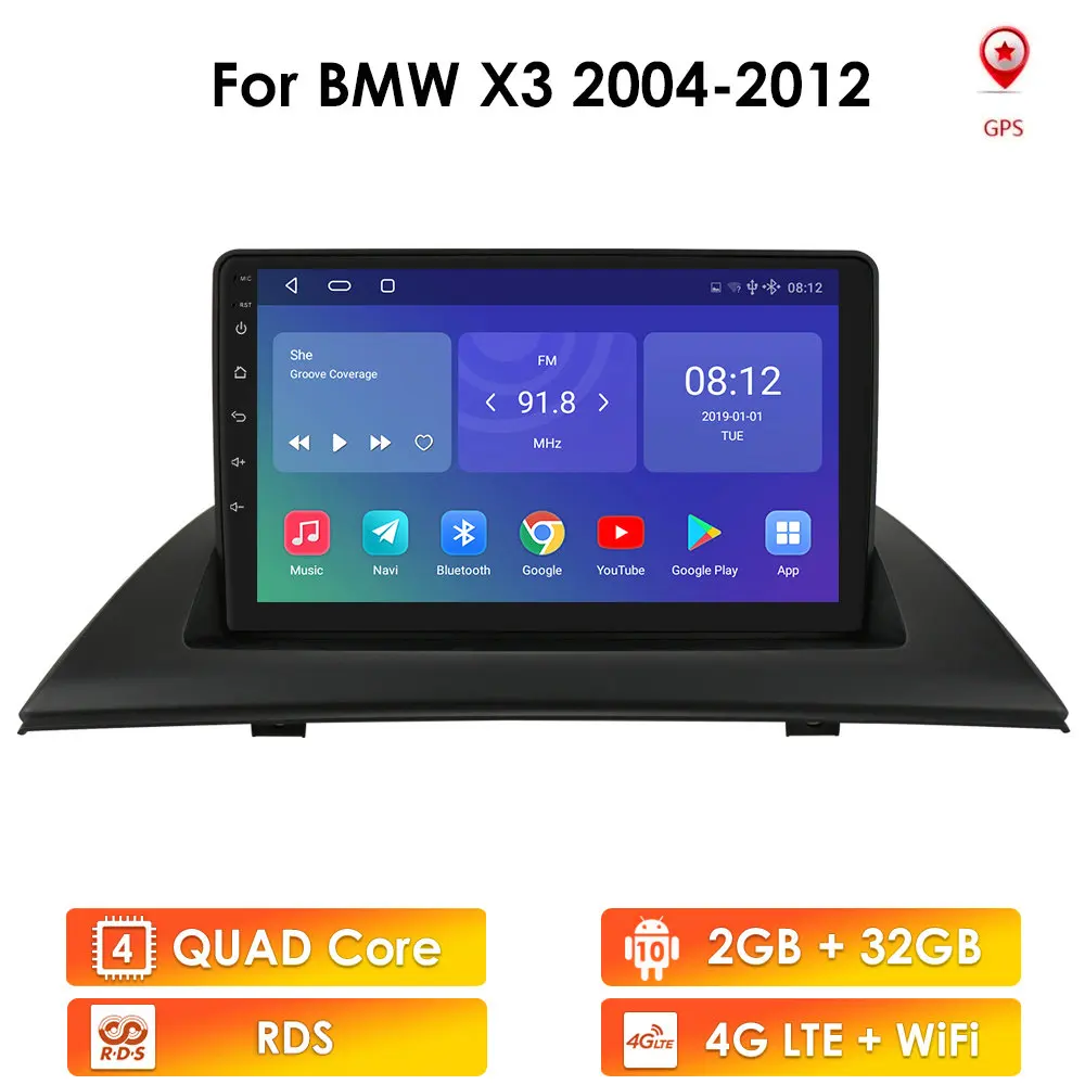 Автомобильный радиоприемник Android для BMW X3 E83 2004 - 2008 2009-2012 Авторадио мультимедийный