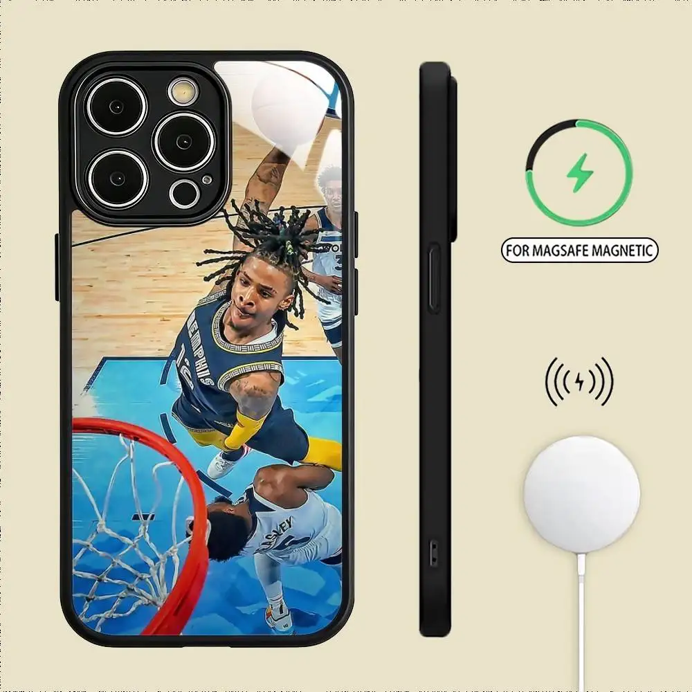 Чехол для телефона J-Ja Morant для iPhone 17, 16, 15, 14, 13, 12, 11 Plus, Pro Max, магнитный, для беспроводной зарядки Magsafe (art.: 3920da5dde095) - 3920da5dde095