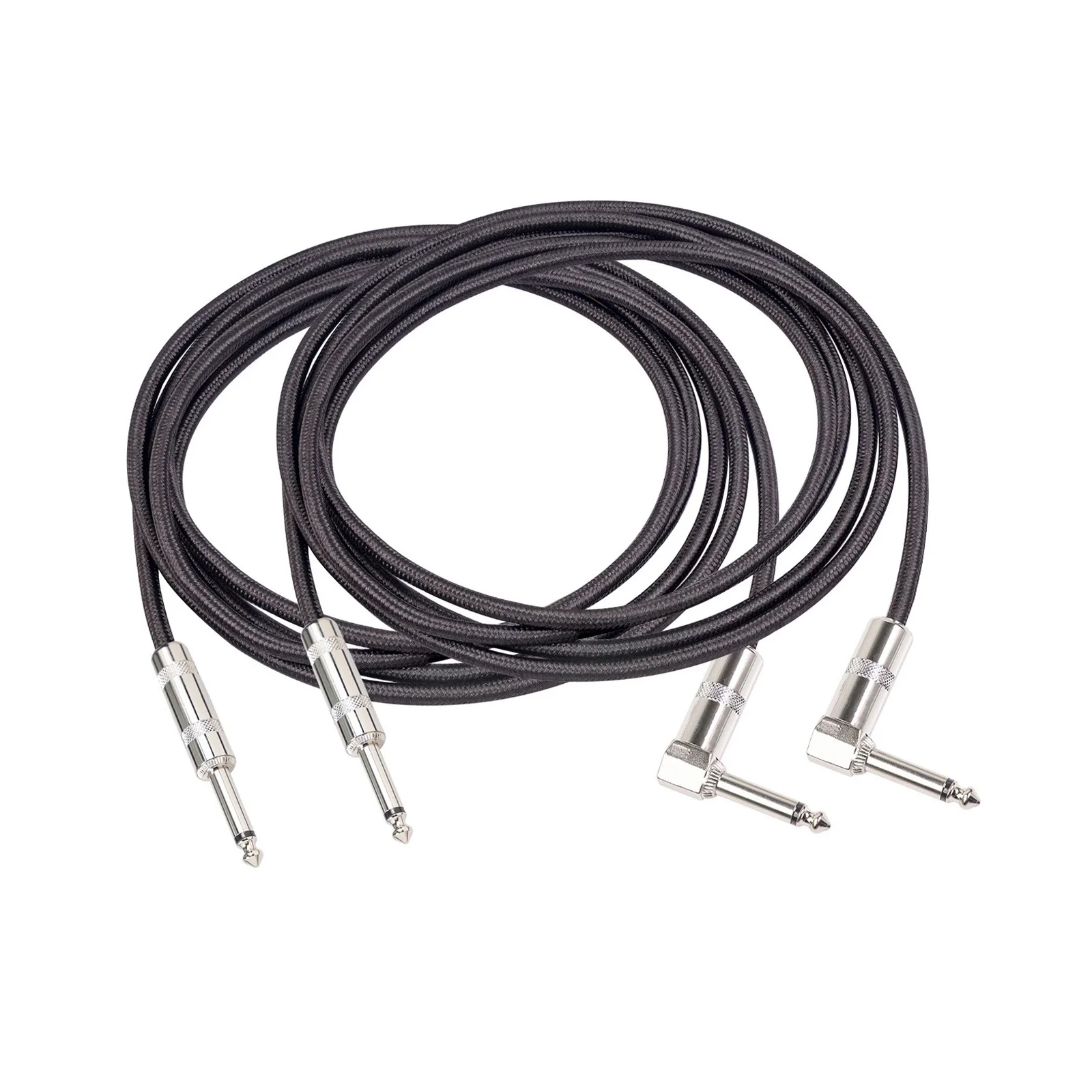 

Guitar Audio Cable Double Shielded 22AWG Oxygen-Free Copper Noise Reduction Pair Elbow Mono Electric Guitar Cable Accessories
