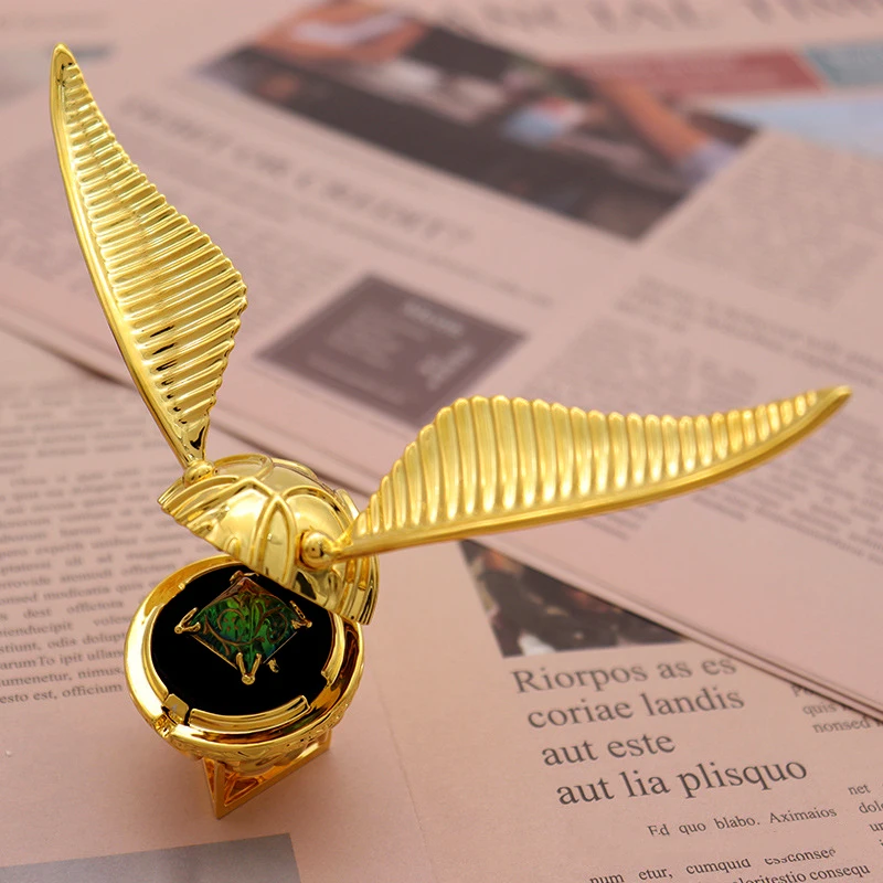 Шкатулка для хранения золотого цвета Снитч кольцо роскошная металлическая