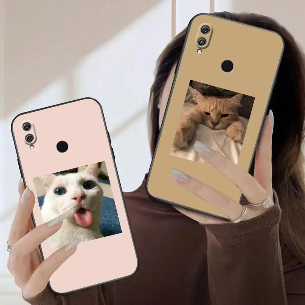 

Cute Charming Cat Kitty Animal Cartoon Case For Honor 60SE 50 30i 30 Youth 20s 20e 20 10 9x 9a 9c 9s 8s 8x x8 Lite Pro 5G Cover