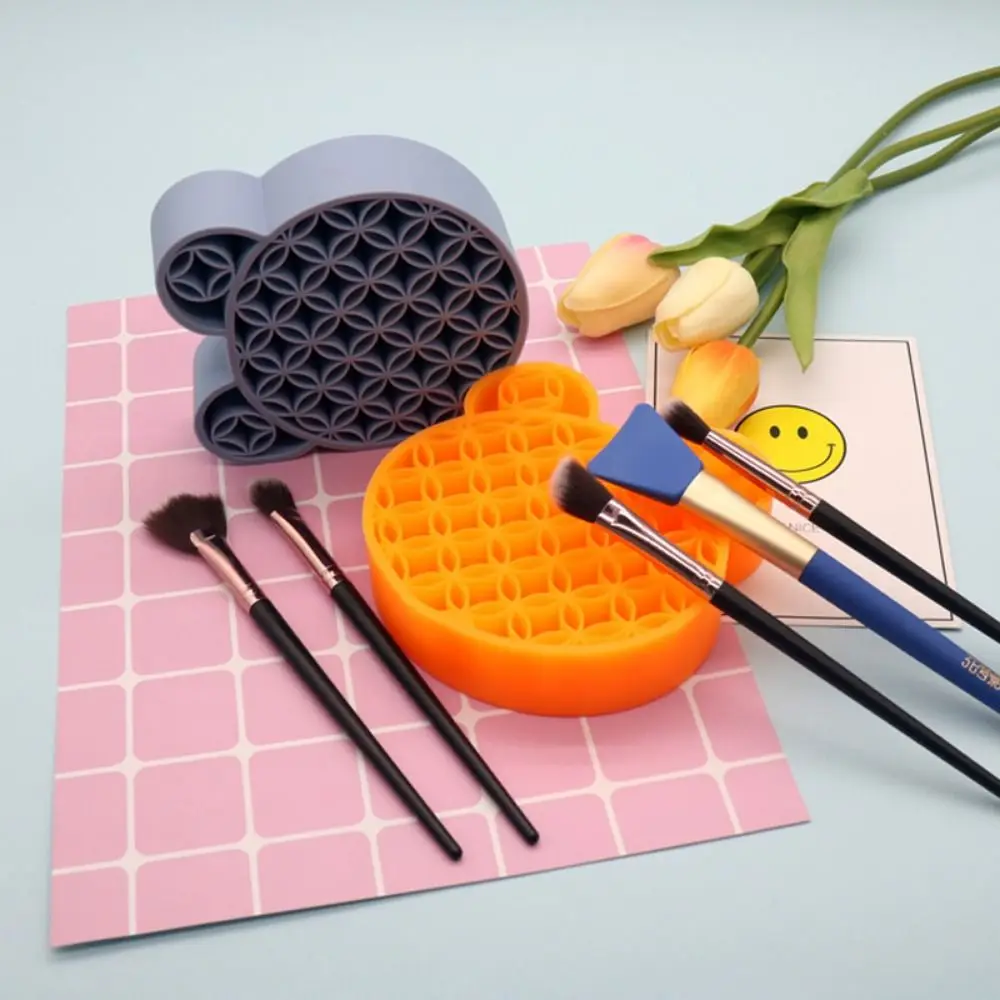 Креативный держатель для хранения кистей силиконовый круглый чехол ручек