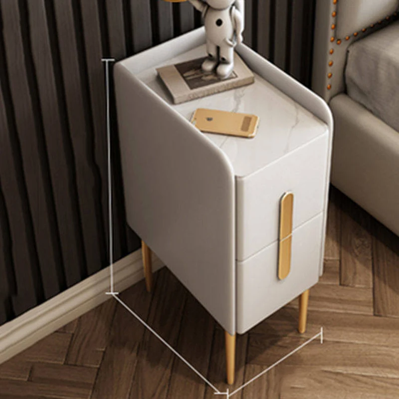 

White Narrow Bedroom Nightstands Small Drawers Coffee Luxury Nightstands Nordic Bedside Mesa De Cabeceira Houses Furniture