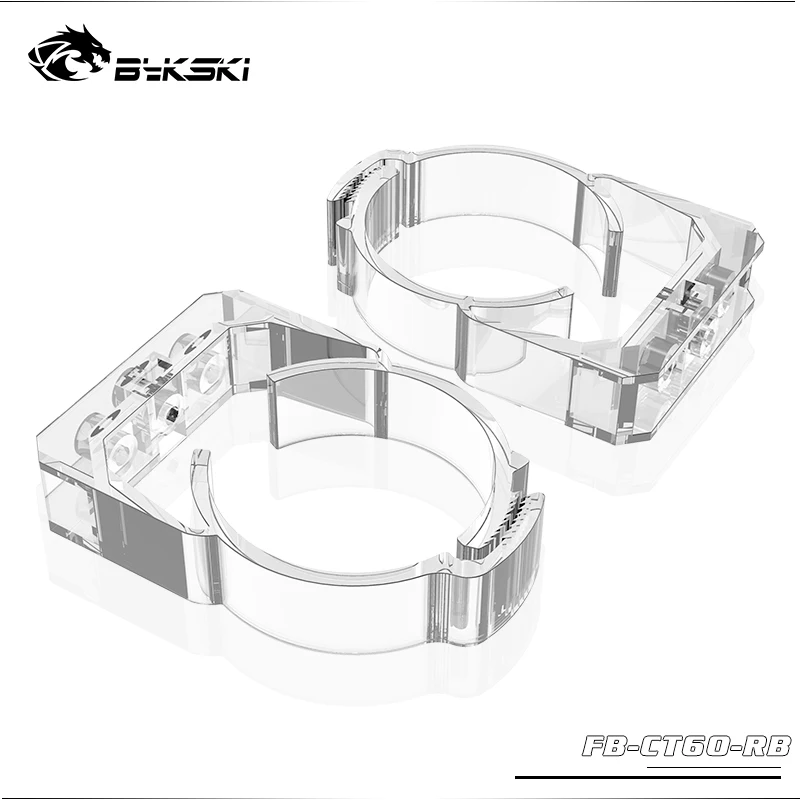 

Bykski Water Tank Bracket for 50mm 60mm Diameter Reservoir / Transparent Buckle to Help Tank Fixing B-CT60-RB-V2