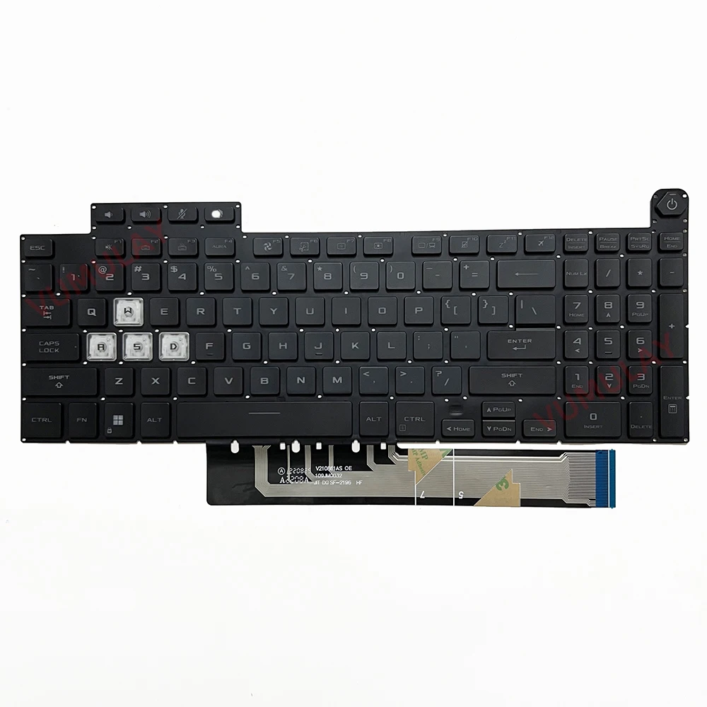 Клавиатура с американской подсветкой для ASUS TUF Gaming FX517 FX517ZC FX517ZM FX517ZR FX517ZE FX507 FX507ZM
