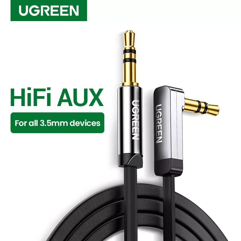 

Ugreen Aux Cable Jack 3.5mm Audio Cable for iPhone 3.5 mm Male Cable Aux for Computer Headphone Xiaomi Laptop Car 3.5 Jack Cable