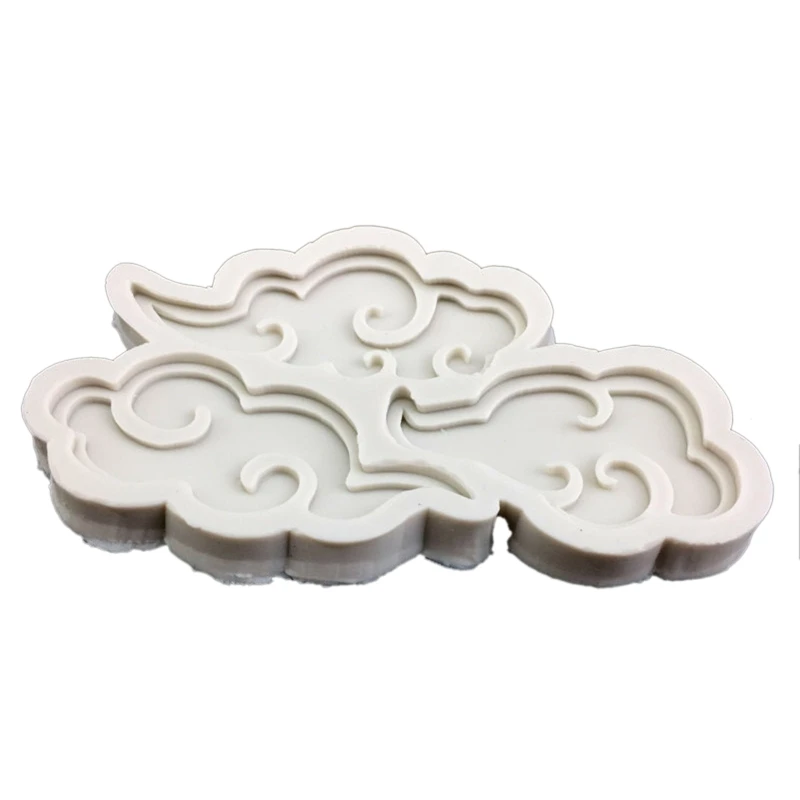 

3D Auspicious Cloud Silicone Rubber Flexible Food Safe Mold Clay Resin Ceramics Candy Fondant Candy Chocolate Soap Mould
