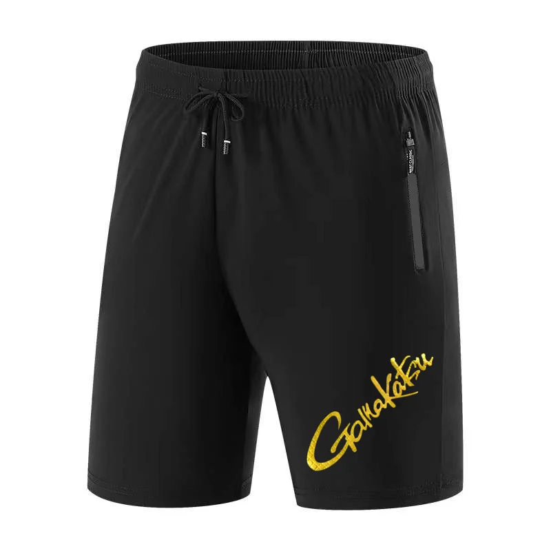 

2023 New Summer Fishing Shorts Men's Outdoor Sports Quick Dry Pants Gamakatsu Elastic Waist Zipper Fishing Shorts Sunline Shorts