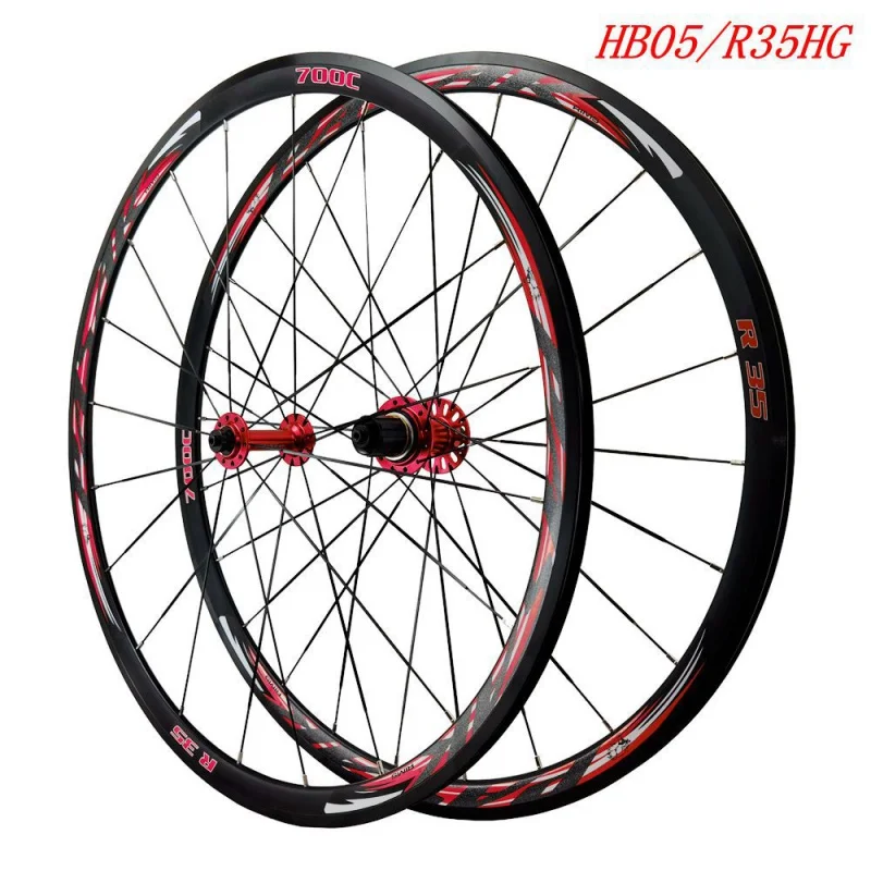 

Pasak Bearing Road Bicycle Wheelset 700C Road Wheelset Bicycle Wheel 11/12 Speed Flat Bar C Brake V-Brake