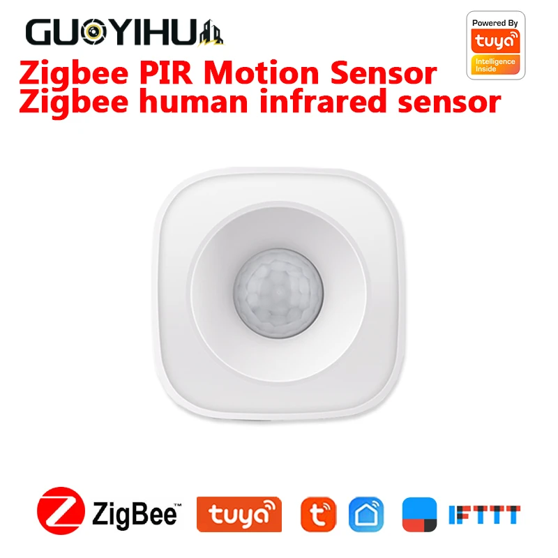 

GUOYIHUA Tuya Zigbee3.0 Human Body Sensor Wireless Infrared Detector Smart Body Movement PIR Motion Sensor Use With Gateway