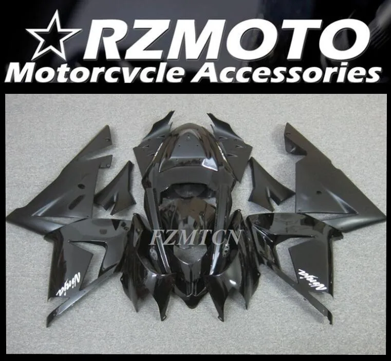 

4 подарка, новый комплект обтекателей для цельного мотоцикла из АБС-пластика, подходит для Kawasaki Ninja ZX-10R ZX10R 2004 2005 04 05, черный кузов