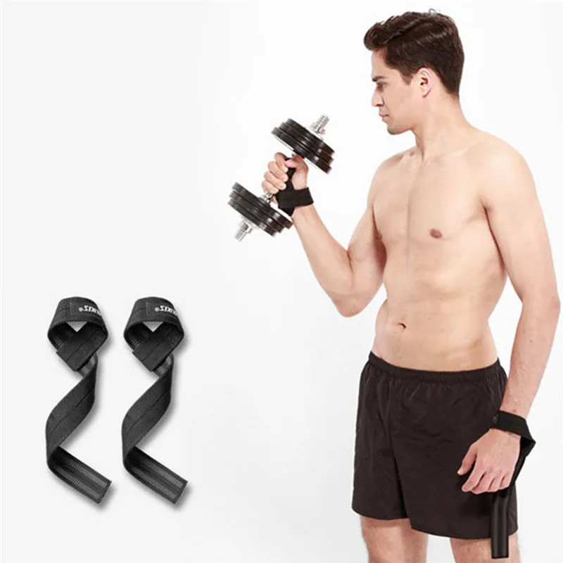 

1 Pair Men Weightlifting Hand Belt Anti-slip Sport Fitness Wrist Wraps Straps Gym Support Lifting Grip Belt Sport Bodybuilding