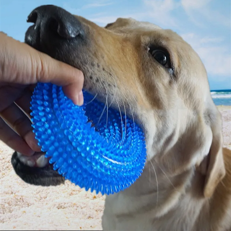 

Durable Dog Chew Toys Dog with Squeaker for Aggressive Nearly Indestructible 100% Natural Rubber Dog Toys
