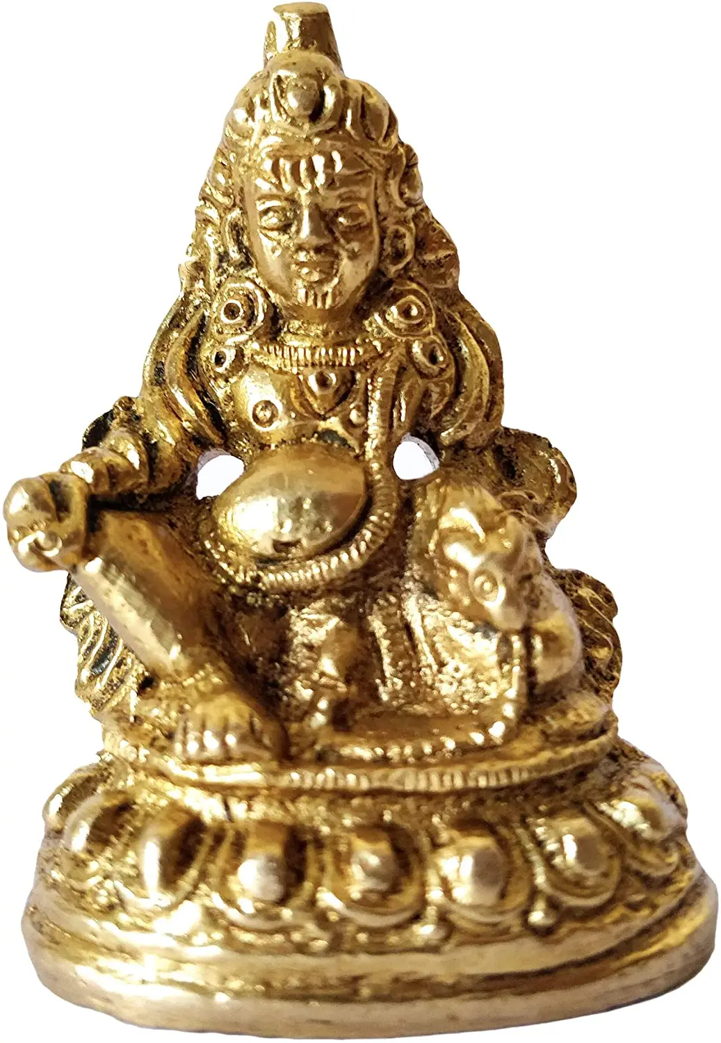 

GURU JEE Brass Idol for Puja Room Decoration Shree Dhan Kuber Murti Spiritual Gifts