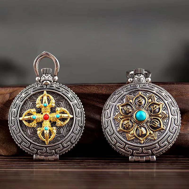 

New Golden light curse tag small necklace Taoist jewelry with scripture single pendant men's and women's accessories