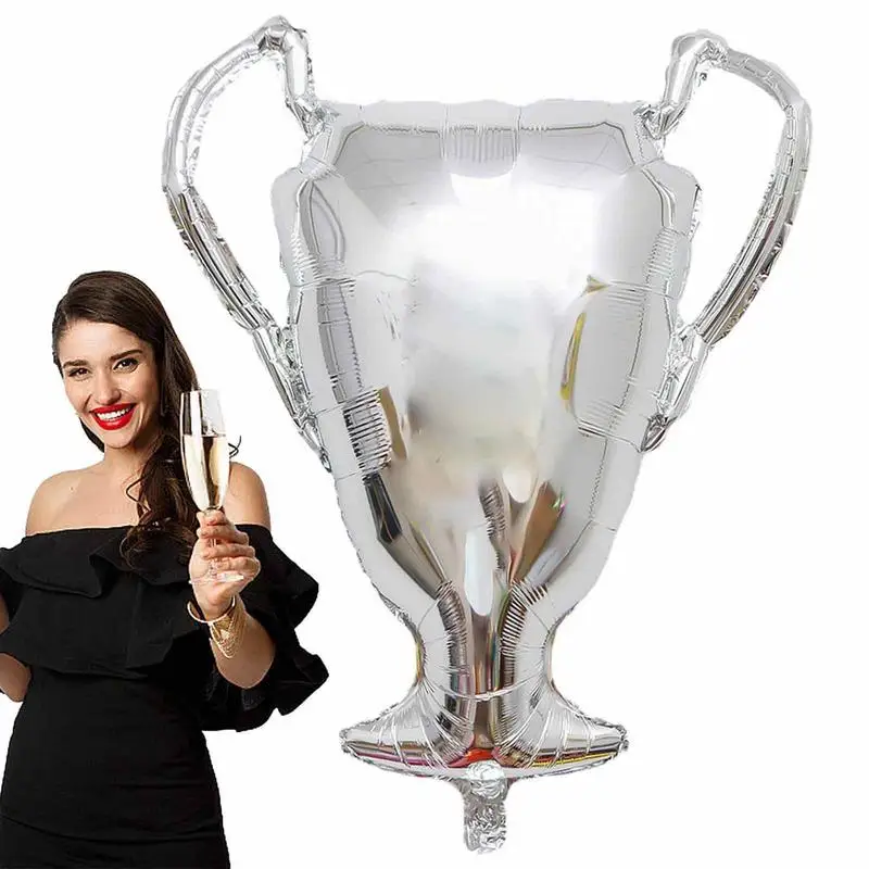 

Trophy Party Balloons 50 Pack Championship Trophy Balloon Set The First Prize Sports Balloons Trophy Aluminum Mylar Balloons