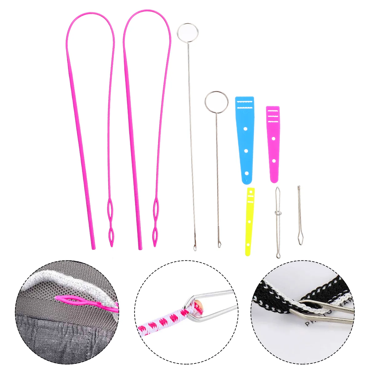 

Threader Easy Needle Drawstring Pants Bodkinelastic Tool Sewing Threaders Flexible Thread Threading Helper Insertion Supplies