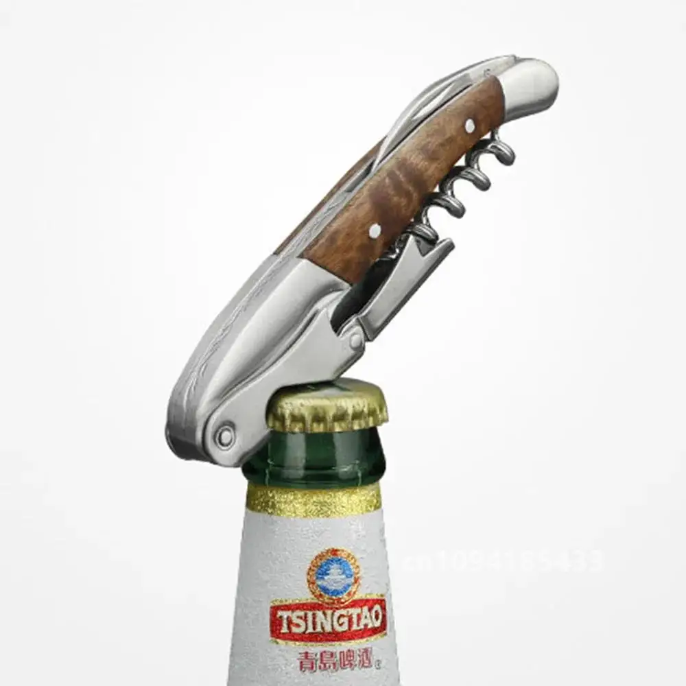 LELYSEE Нержавеющая сталь abridor de vinho открывалка для вина друг официанта штопор