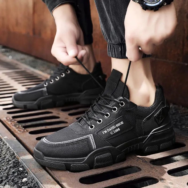 

Кроссовки мужские спортивные, Вулканизированная подошва, высокие берцы, спортивная обувь для бега, золотистые, белые, размер 50, на осень