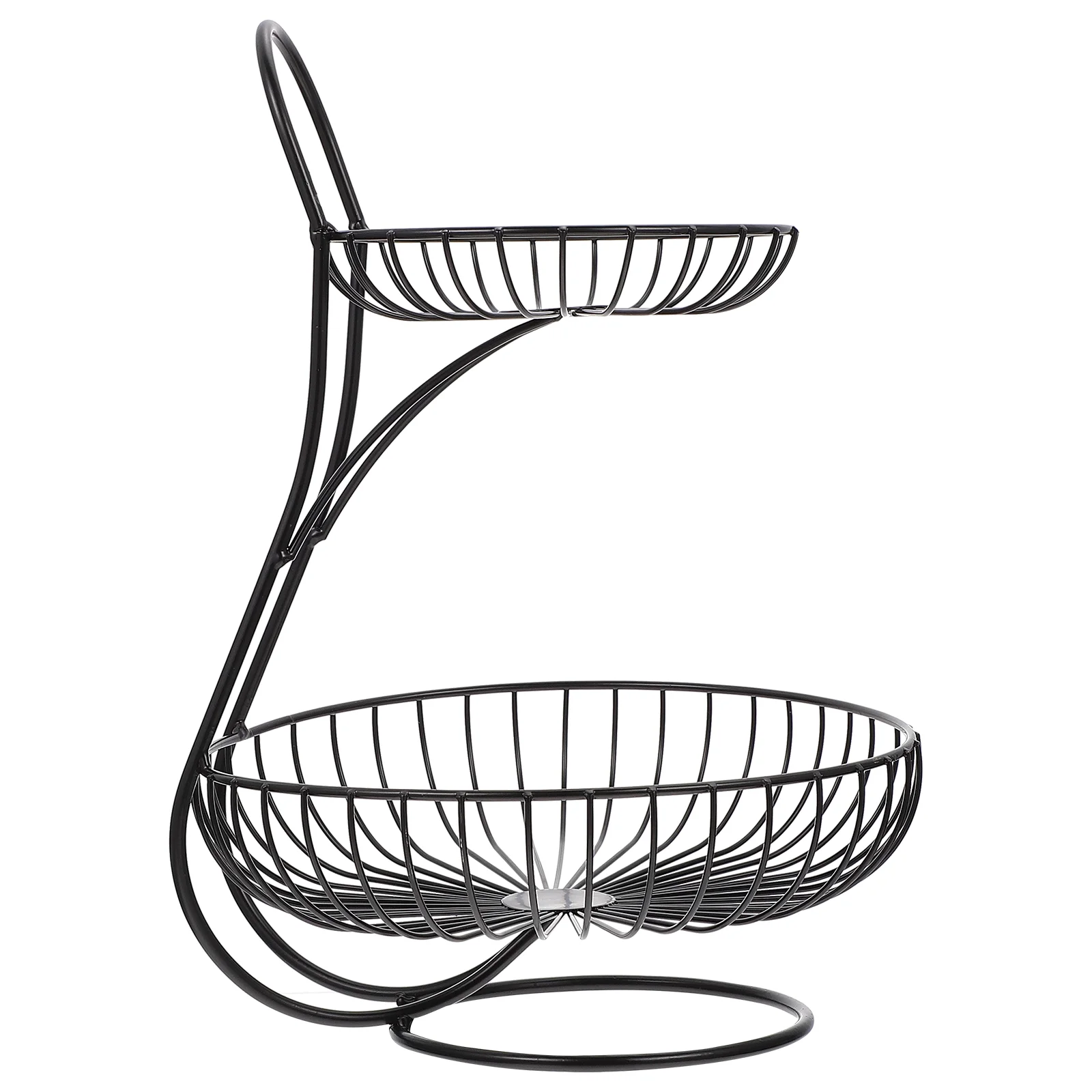 

Fruit Dish Vegetable Tray Countertop Fruit Bowl Fruit Stand Wire Bread Baskets Iron Fruit Display Stand