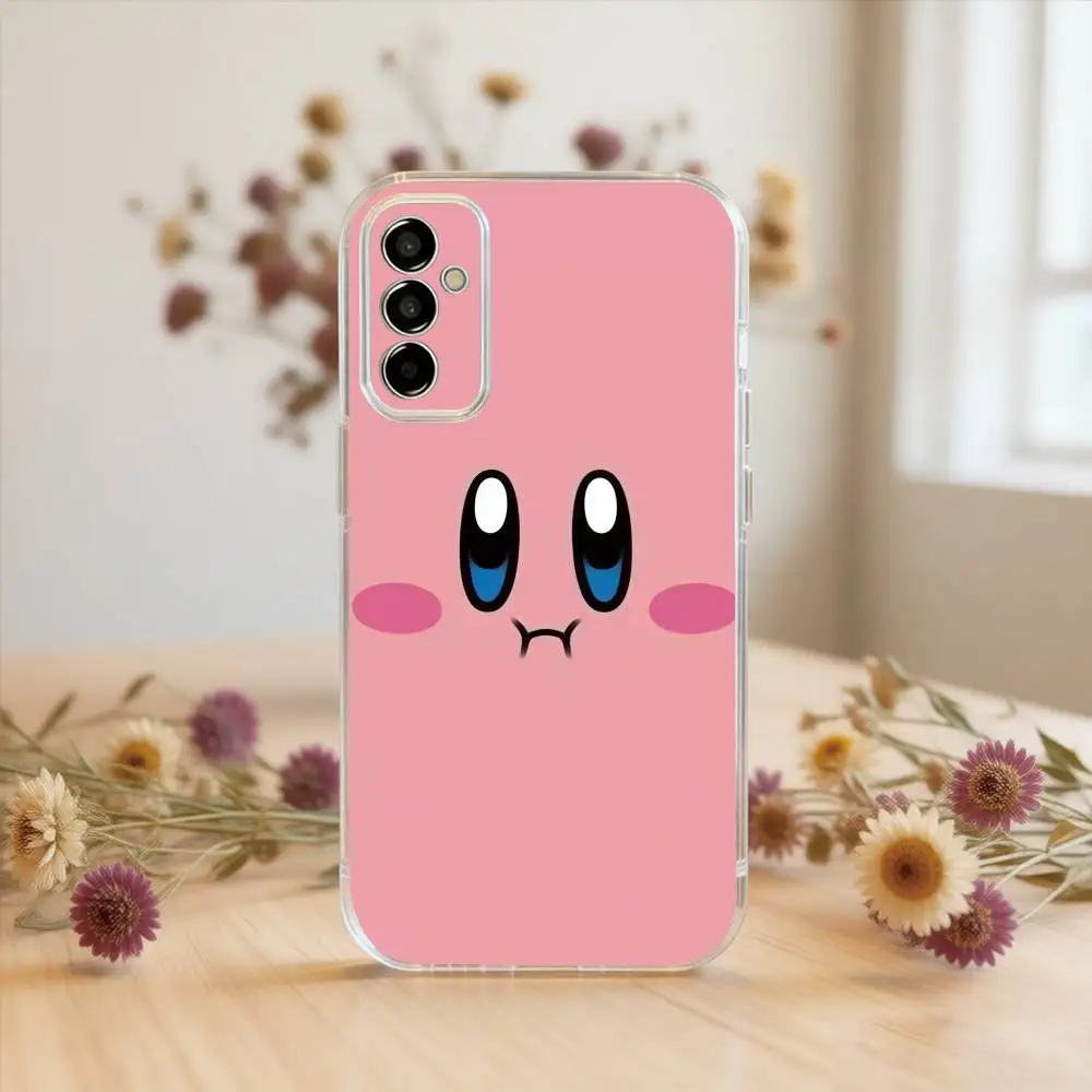 Фото Чехол для телефона с рисунком Pink P-Pixel K-Kirbys-KK для SamsungA10,12,20,21S,30,31,40,50,51,52,70,71, прозрачный чехол №2