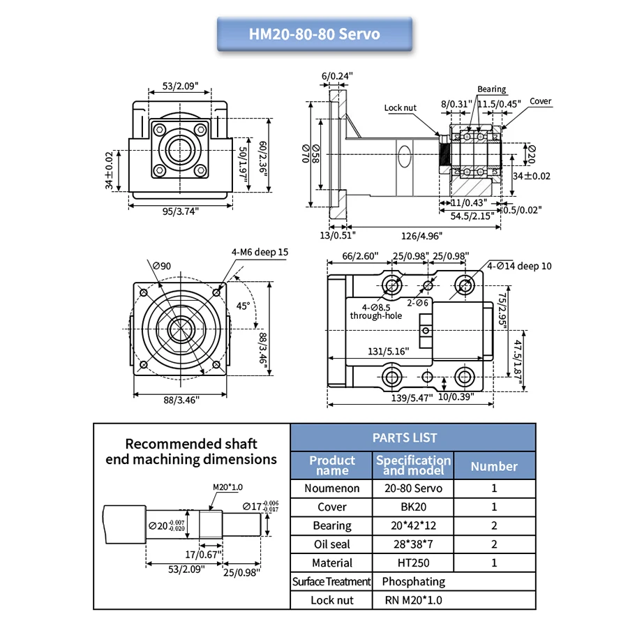 

Фиксированный кронштейн двигателя YJYZ для Nema32/34 HM20-80,HM20-86,HM20-110,HM20-130