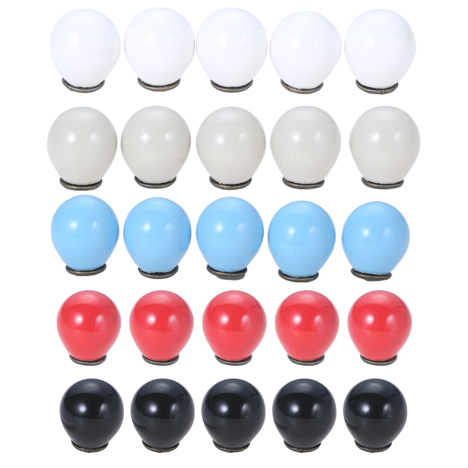 

5pcs Ceramic ball Cupboard pull Wardrobe Drawer Knob Door Knobs Cabinet Handles furniture fittings hardware for interior doors